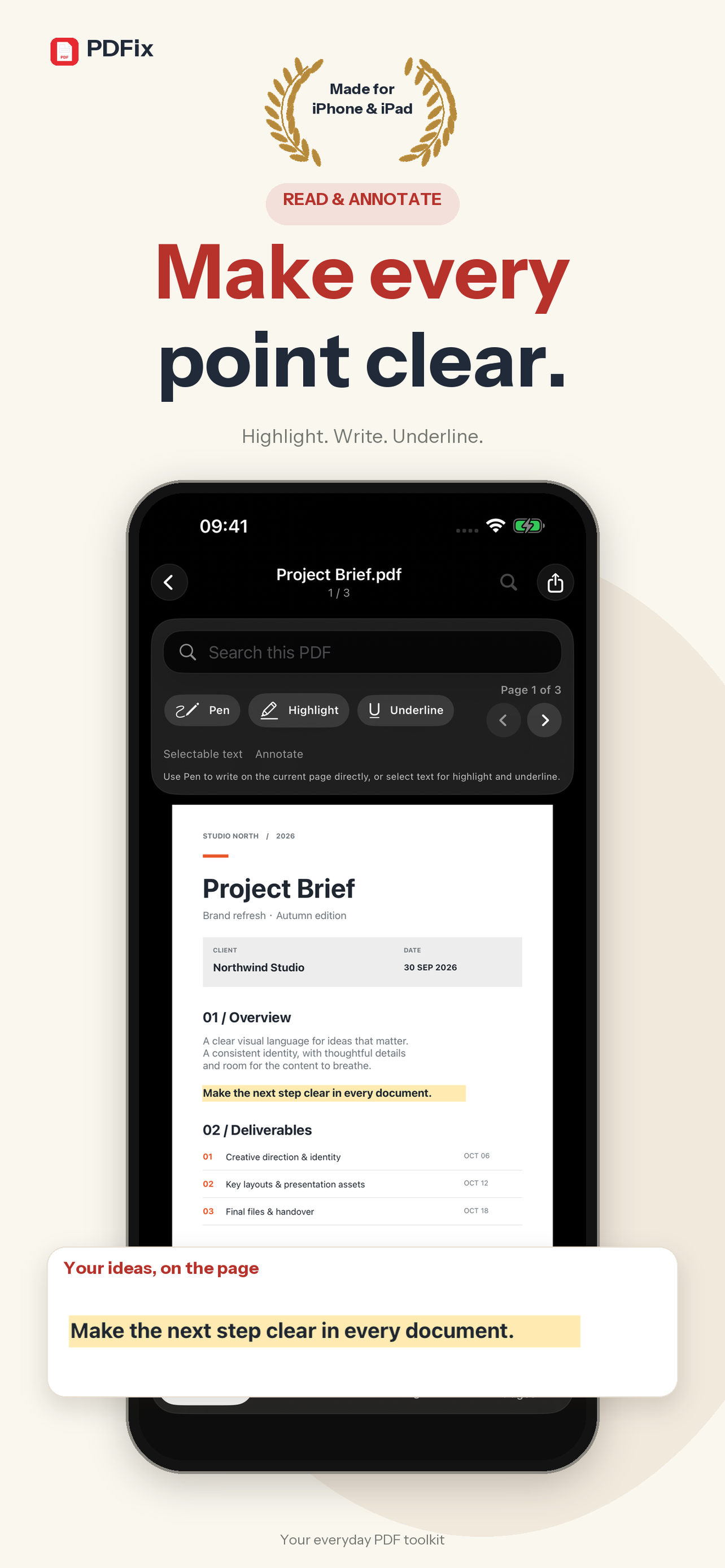 PDFix: PDF Scanner & Editor