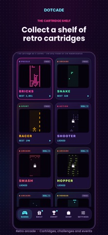 Dotcade: Retro Brick Games screenshot 2