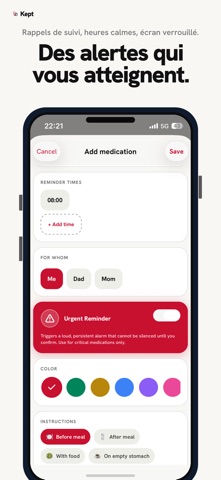 Kept: Médicaments, Compléments screenshot 5