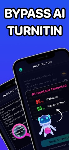 BypassAI - AI Detector Check iPhone screenshot 1 — education app by Lemonade Tech LLC