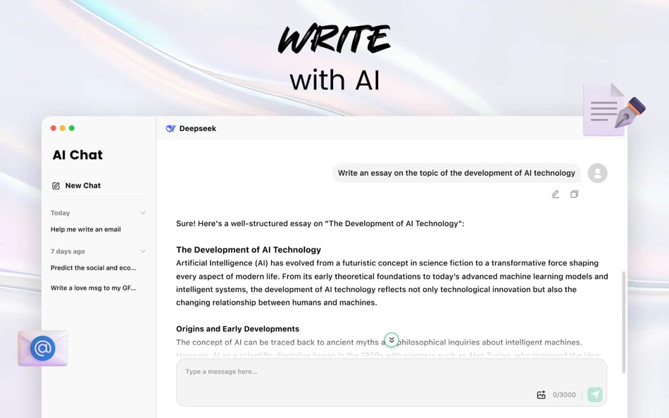 #2. AI Chat: Super AI Assistant (macOS) 由: SevenSeas AI Studio