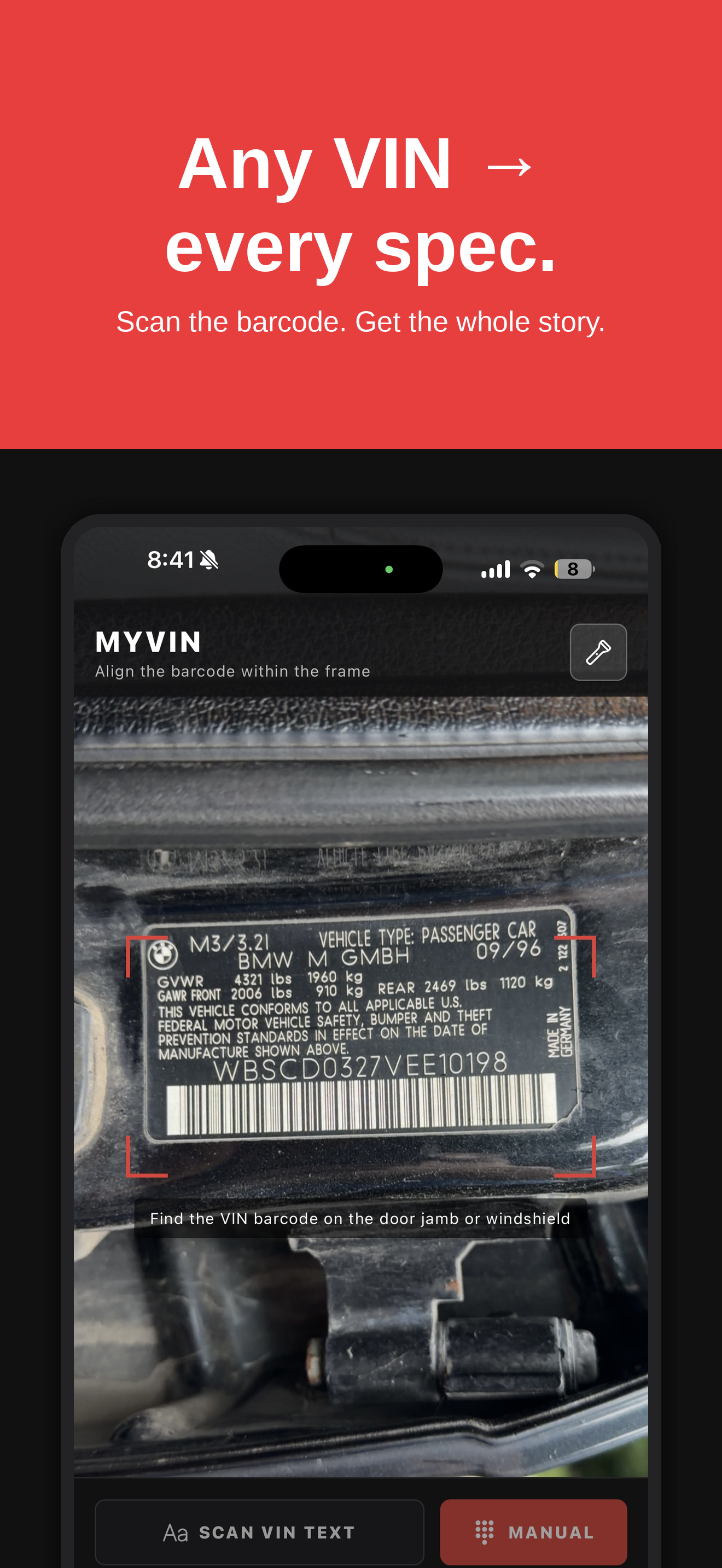 MyVIN screenshot 3