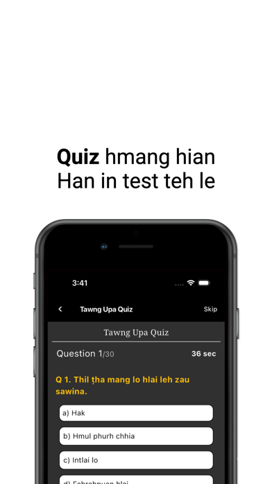 Mizo Tawng Upa Screenshot