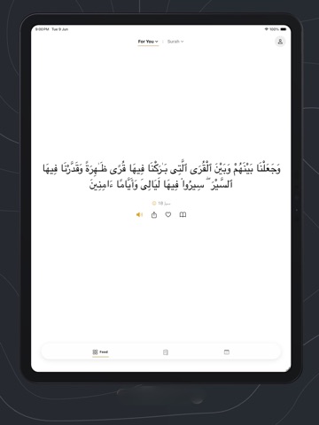 Quran Feed: Muslim Scrolling iPad screenshot