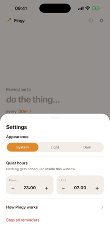 Pingy - The Reminder Tool Screenshot 7 of 9