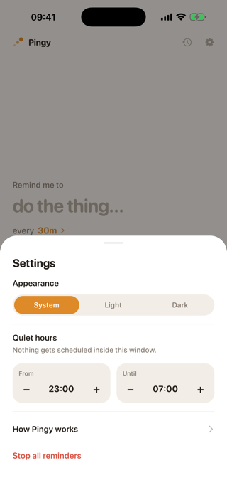 Pingy - The Reminder Tool Screenshot 7 of 9
