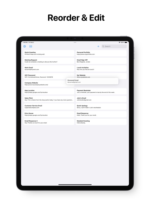 Clipboard Paste Keyboard iPad screenshot 3 - Productivity app