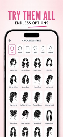 Hairstyle Try On AI - Glowomen screenshot