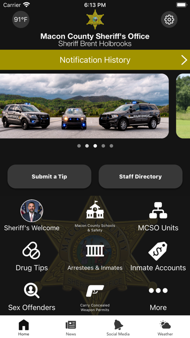 Macon County Sheriffs Office Screenshot