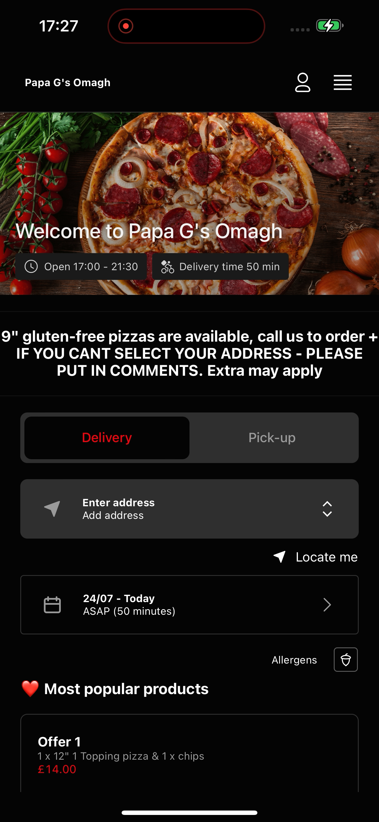 Papa G's Pizza screenshot 5