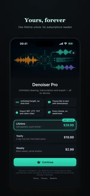 Denoiser: AI Noise Remover screenshot 4