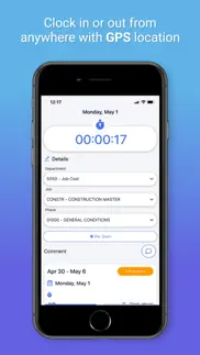 traqspera timesheets iphone capturas de pantalla 2