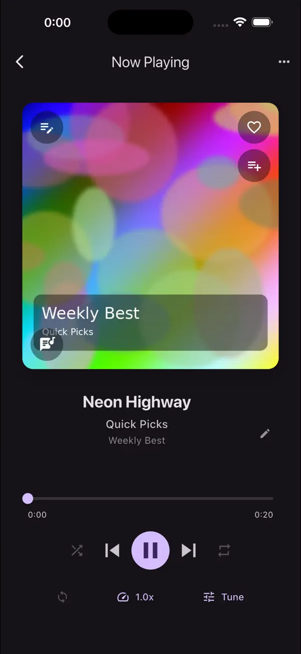 Screenshot #2 pour QuickPlayer - Music & Video