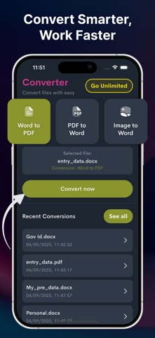 Converter Word to Pdf screenshot