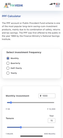 Financial Calculators - India screenshot