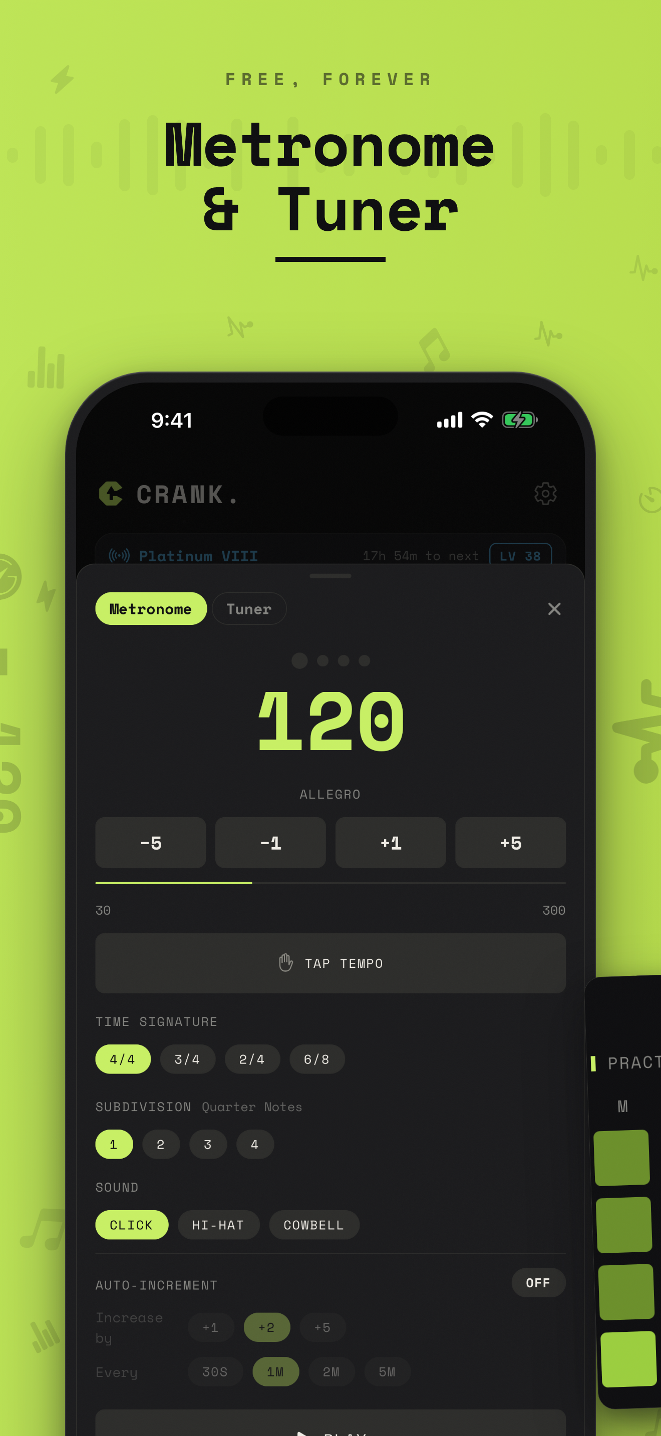 Crank. Music Practice Tracker screenshot 2