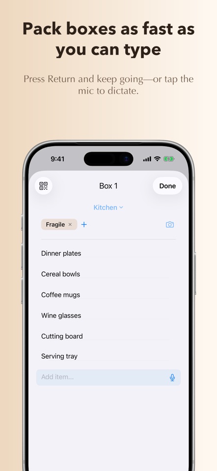 Moving Box Tracker: Find Items screenshot 1
