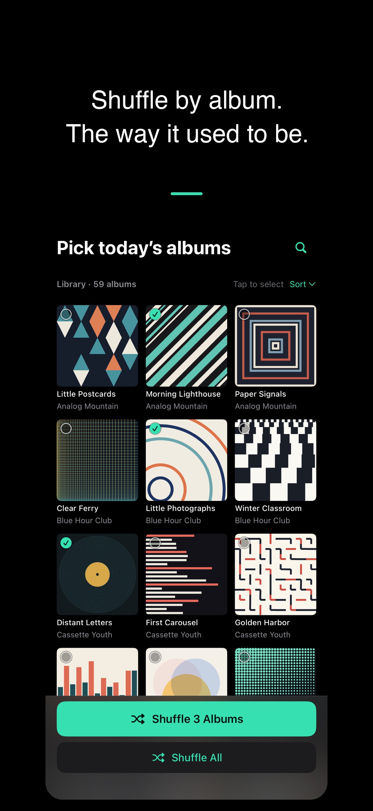 Screenshot 1 of Shuffle Albums