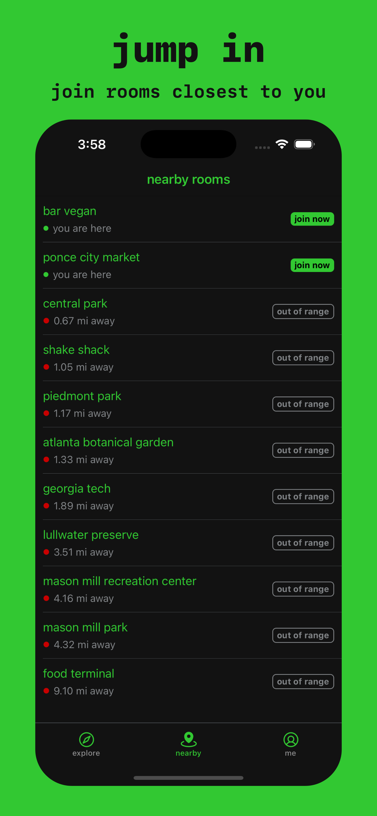 adla - hyperlocal chat
