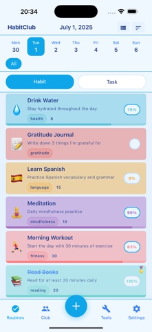 HabitClub - Daily Habit & Task screenshot