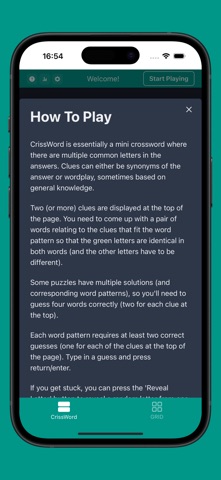 CrissWord Games screenshot