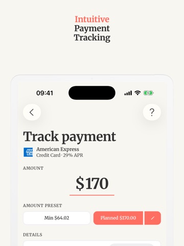 PaidOff: Debt Tracker iPad screenshot
