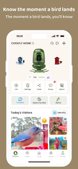 COOLFLY：Free Bird ID&Community screenshot 1