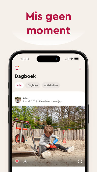 Screenshot 1 of Partou kinderopvang App
