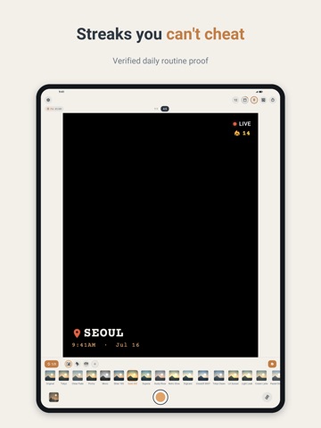 Filmstampr: Timestamp Camera iPad screenshot