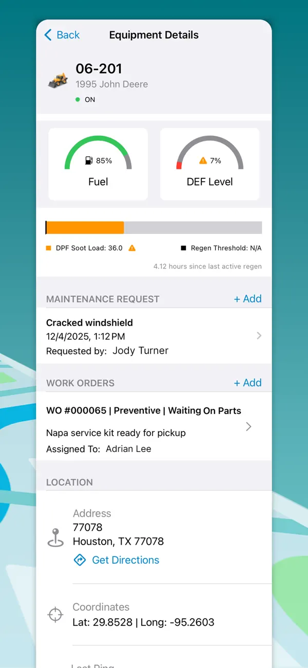 Screenshot #2 pour HCSS Fleet: Monitor & manage