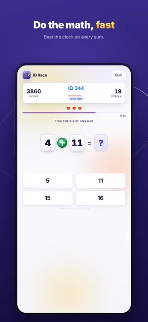 IQ Race - Train Your Brain screenshot 3