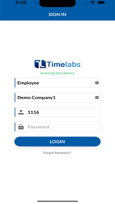 Timelabs Employee Self Service Screenshot