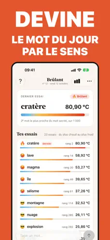 Brûlant : mot secret du jour screenshot 1 on the App Store