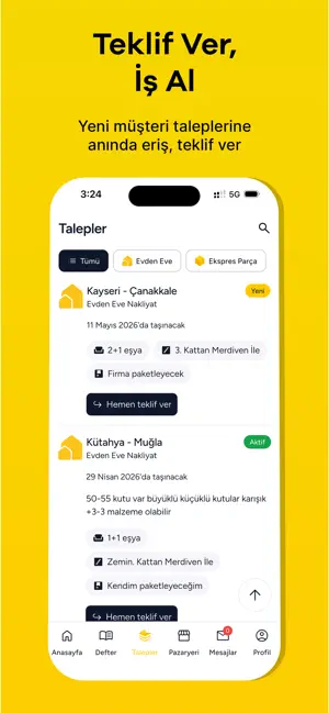 Evden Eve Nakliyat Platformu iPhone screenshot 3