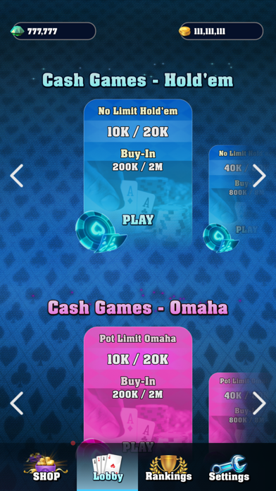 Axes Full Poker Screenshot