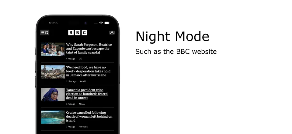 Screenshot von Turn Off The Lights For Safari auf dem iPhone 4