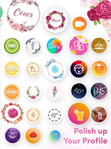 Cover Highlights · Logo maker iPad screenshot