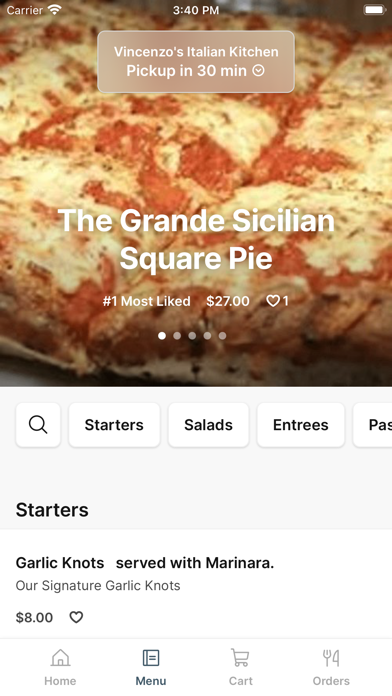 Vincenzo's Cucina iPhone screenshot 2 - Food & Drink app