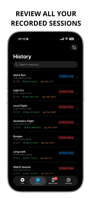 PeakG - G-Force & Motion Meter screenshot 3