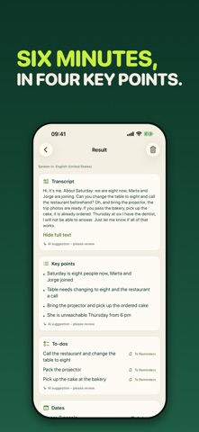 AlGrano: Voice Note Summary Screenshot 1 of 5