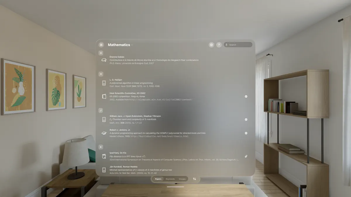 References screenshot 1