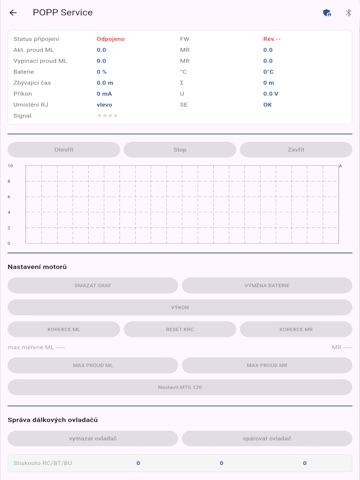 POPP Control iPad screenshot
