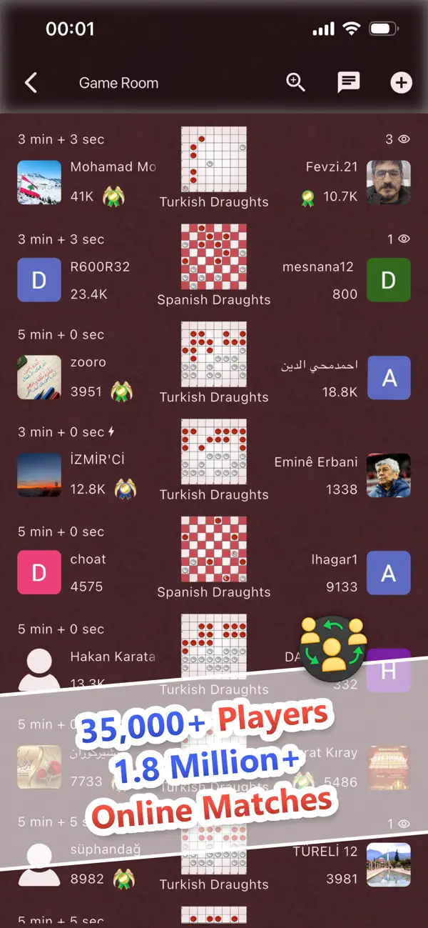 Screenshot #3 pour Dama World - Online Checkers