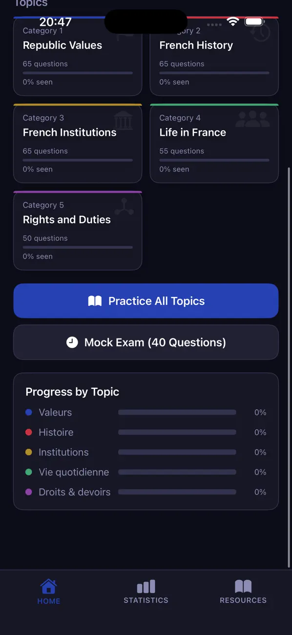 Screenshot #3 pour Examen Civique France - Quiz