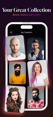 AI Bald, Hair, Beard : HairLab iPhone screenshot