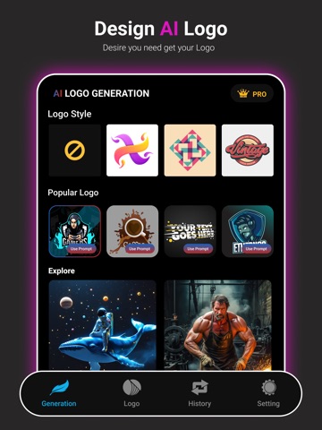 AI Logo Maker - Brand Design iPad screenshot