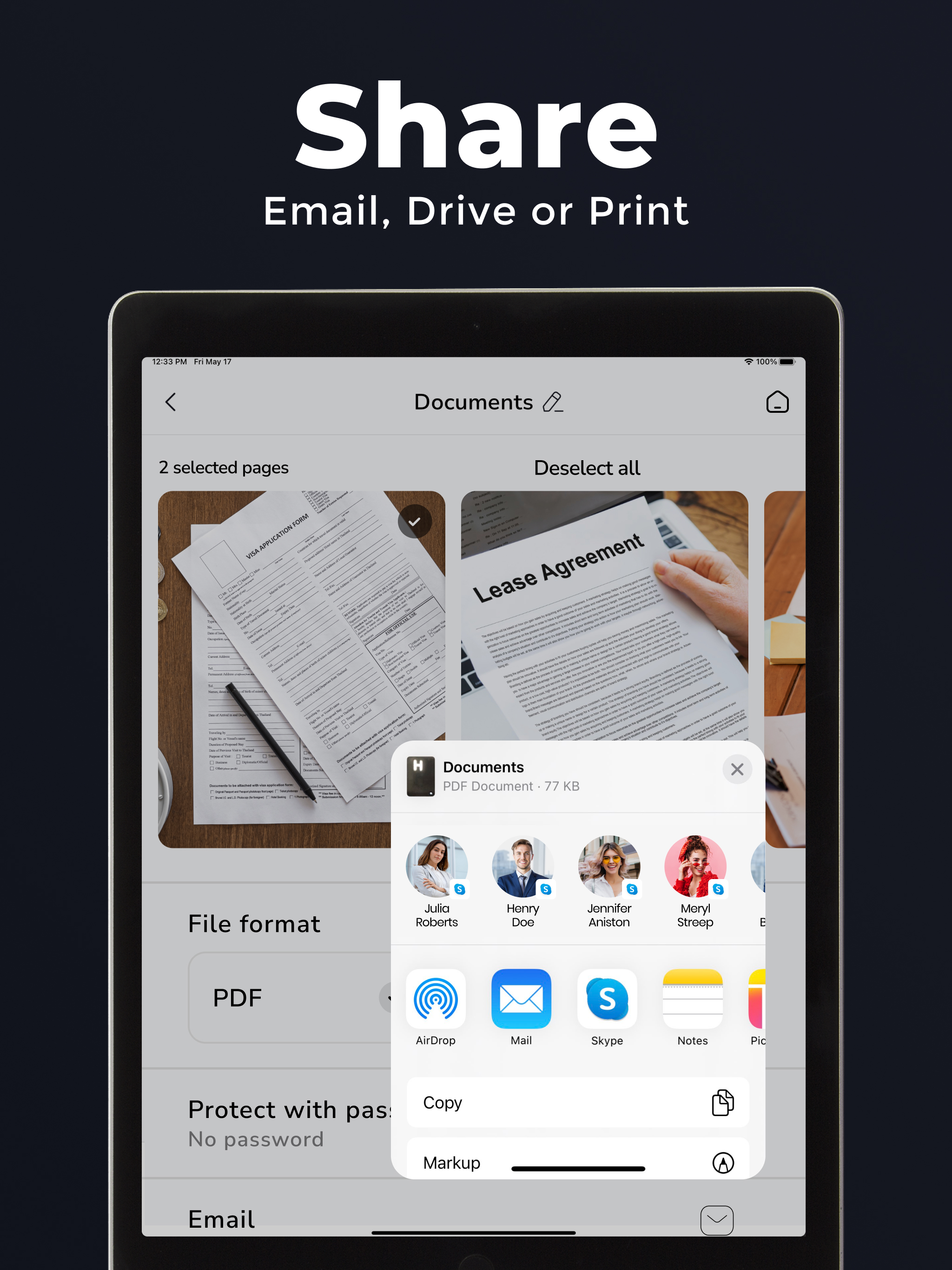 PDF scanner - docscan,fotoscan