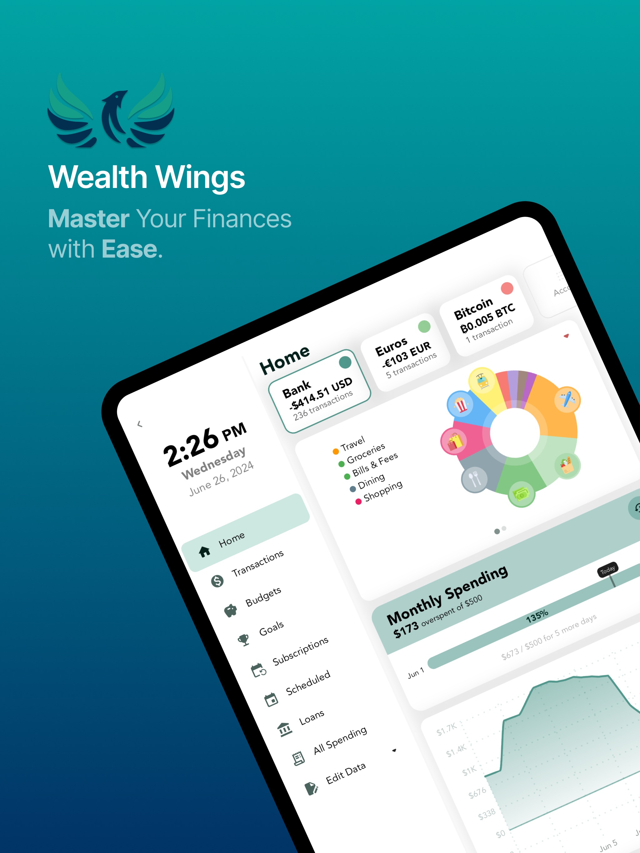 WealthWings - Finance Tracker