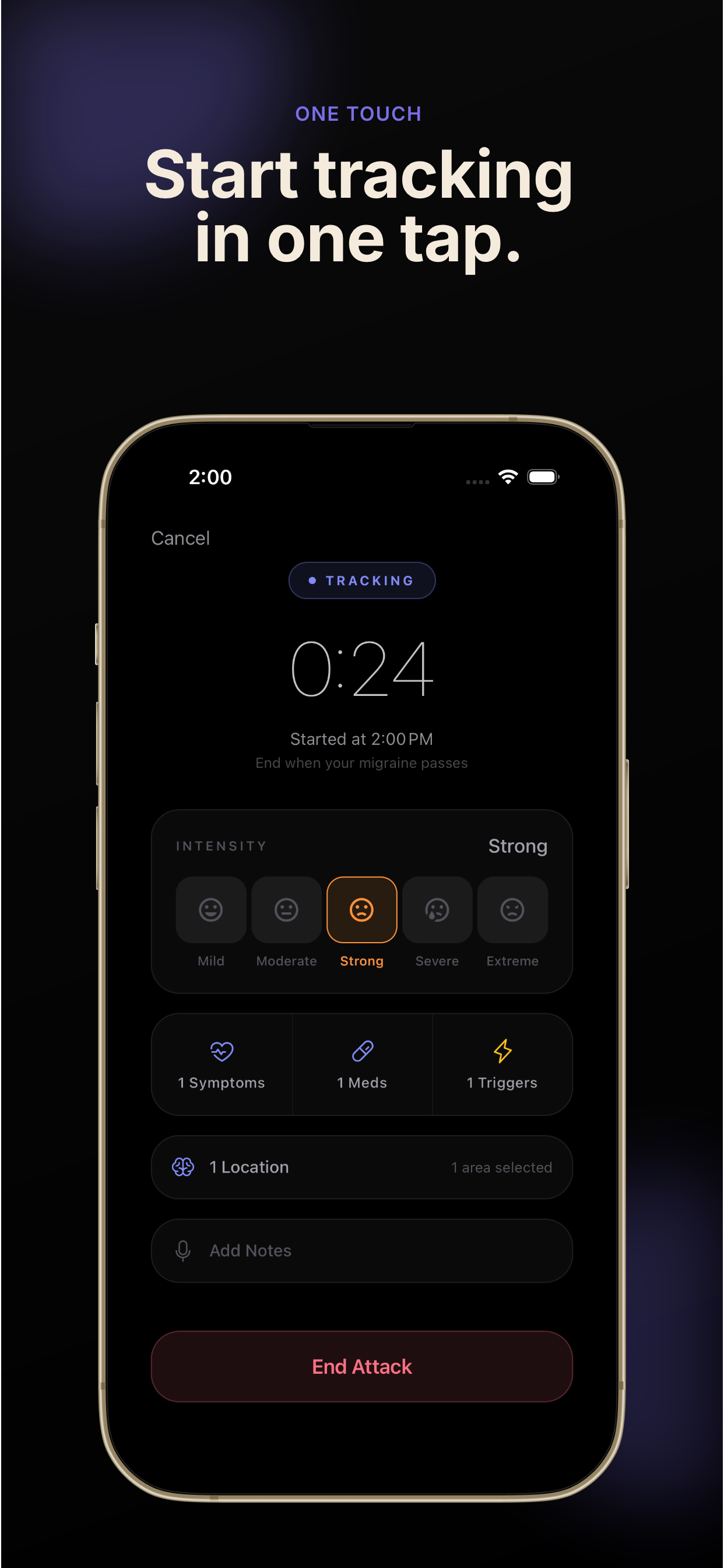 Cura: Migraine Tracker screenshot 2