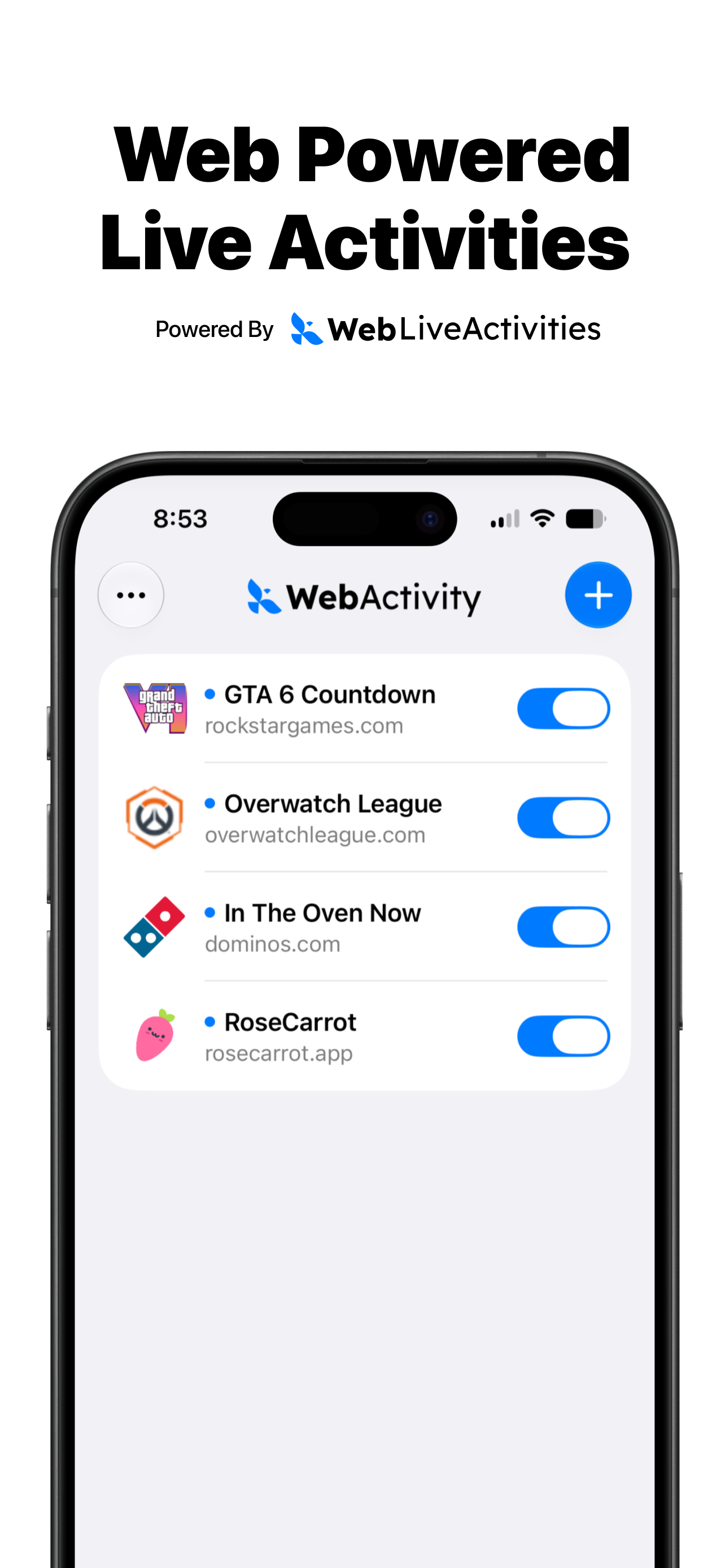 Web Live Activities